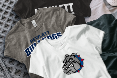 HEWLETT HIGH SCHOOL BULLDOGS Tees (Option 1) Banner