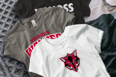 VANOSS HIGH SCHOOL WOLVES Tees (Option 1) Banner