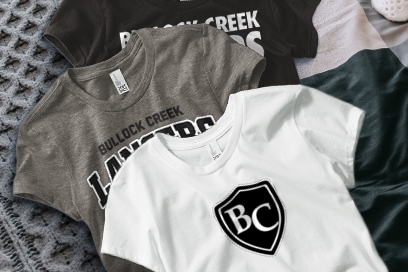 BULLOCK CREEK HIGH SCHOOL LANCERS Tees (Option 1) Banner