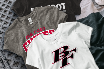 BIG FOOT HIGH SCHOOL CHIEFS Tees (Option 1) Banner