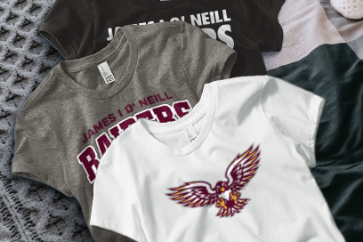 JAMES I O' NEILL HIGH SCHOOL RAIDERS Tees (Option 1) Banner