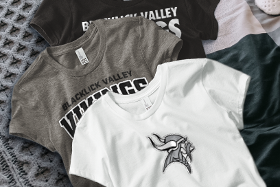 BLACKLICK VALLEY HIGH SCHOOL VIKINGS Tees (Option 1) Banner