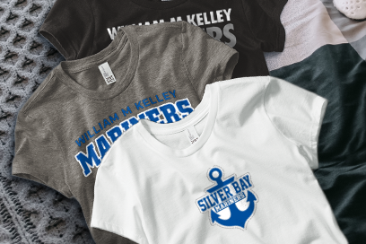 WILLIAM M KELLEY HIGH SCHOOL MARINERS Tees (Option 1) Banner