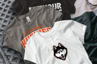 RITENOUR HIGH SCHOOL HUSKIES Tees (Option 1) Banner