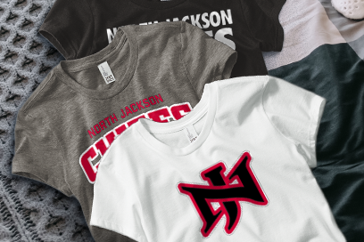 NORTH JACKSON HIGH SCHOOL CHIEFS Tees (Option 1) Banner