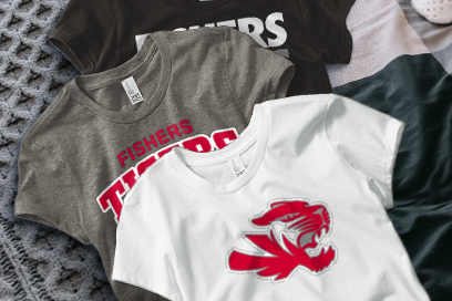 FISHERS HIGH SCHOOL TIGERS Tees (Option 1) Banner