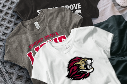 SPRING GROVE HIGH SCHOOL LIONS Tees (Option 1) Banner