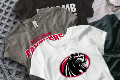 MCCOMB HIGH SCHOOL PANTHERS Tees (Option 1) Banner