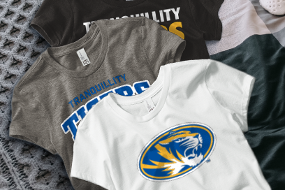 TRANQUILLITY HIGH SCHOOL TIGERS Tees (Option 1) Banner