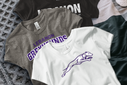 LEBANON COMMUNITY HIGH SCHOOL GREYHOUNDS Tees (Option 1) Banner