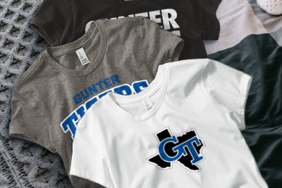 GUNTER HIGH SCHOOL TIGERS Tees (Option 1) Banner