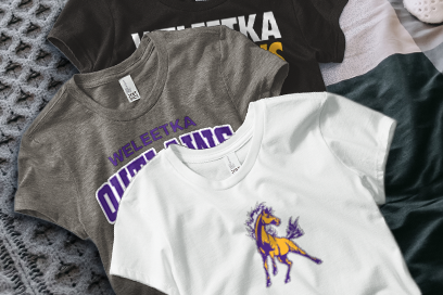 WELEETKA HIGH SCHOOL OUTLAWS Tees (Option 1) Banner