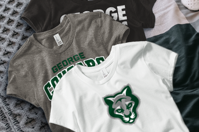 GEORGE SCHOOL Cougars official sideline store Tees (Option 1) Banner