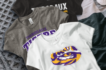 THIBODAUX HIGH SCHOOL TIGERS Tees (Option 1) Banner