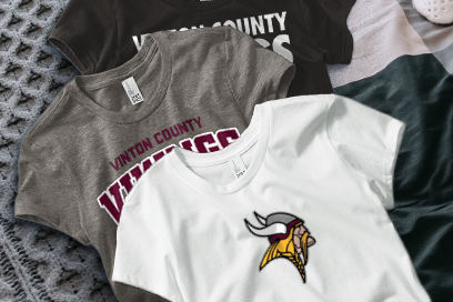 Vinton County Vikings Tees (Option 1) Banner