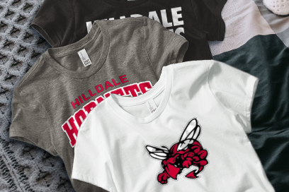 HILLDALE HIGH SCHOOL HORNETS Tees (Option 1) Banner