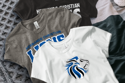 HERNANDO CHRISTIAN ACADEMY LIONS Tees (Option 1) Banner