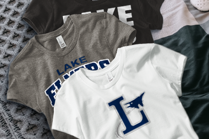 LAKE HIGH SCHOOL FLYERS Tees (Option 1) Banner