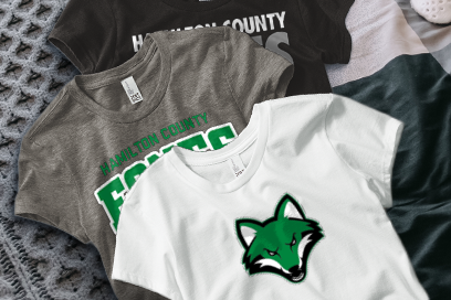 HAMILTON COUNTY HIGH SCHOOL FOXES Tees (Option 1) Banner