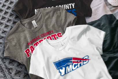 MASSAC COUNTY HIGH SCHOOL PATRIOTS Tees (Option 1) Banner