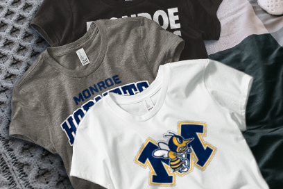 MONROE HIGH SCHOOL HORNETS Tees (Option 1) Banner
