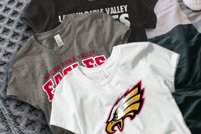 LAC QUI PARLE VALLEY HIGH SCHOOL EAGLES Tees (Option 1) Banner