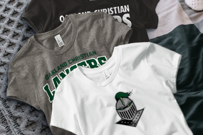 OAKLAND CHRISTIAN SCHOOL LANCERS Tees (Option 1) Banner