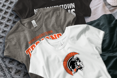 NEWCOMERSTOWN HIGH SCHOOL TROJANS Tees (Option 1) Banner