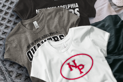 NEW PHILADELPHIA HIGH SCHOOL QUAKERS Tees (Option 1) Banner