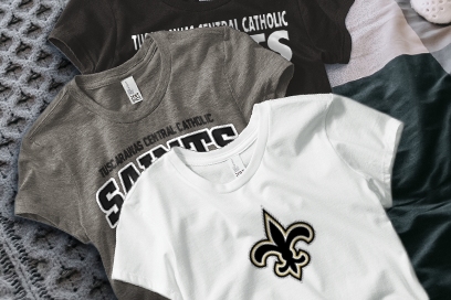TUSCARAWAS CENTRAL CATHOLIC SAINTS Tees (Option 1) Banner