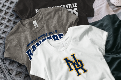 NORTH RIDGEVILLE HIGH SCHOOL RANGERS Tees (Option 1) Banner