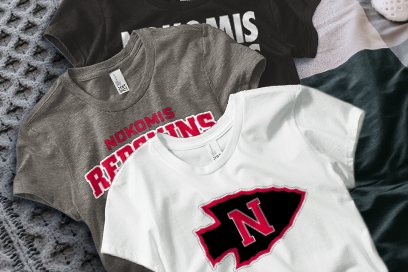 NOKOMIS HIGH SCHOOL REDSKINS Tees (Option 1) Banner