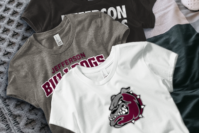 JEFFERSON HIGH SCHOOL BULLDOGS Tees (Option 1) Banner