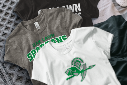 OAK LAWN COMMUNITY HIGH SCHOOL SPARTANS Tees (Option 1) Banner