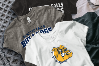 OLMSTED FALLS HIGH SCHOOL BULLDOGS Tees (Option 1) Banner
