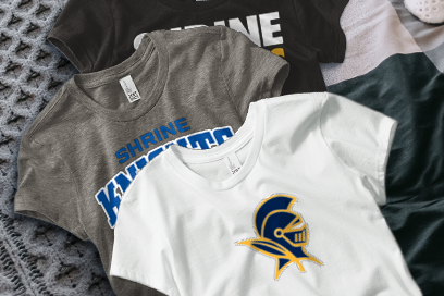 SHRINE HIGH SCHOOL KNIGHTS Tees (Option 1) Banner