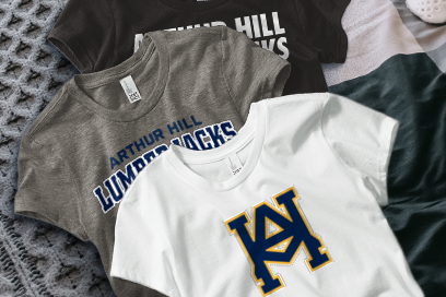 ARTHUR HILL HIGH SCHOOL LUMBERJACKS Tees (Option 1) Banner