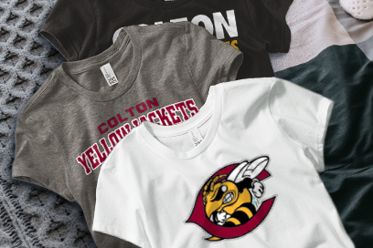 COLTON HIGH SCHOOL YELLOWJACKETS Tees (Option 1) Banner