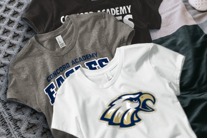 CONCORD ACADEMY EAGLES Tees (Option 1) Banner