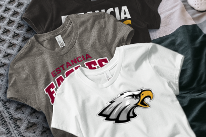 ESTANCIA HIGH SCHOOL EAGLES Tees (Option 1) Banner