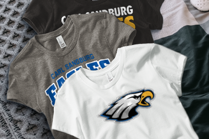 CARL SANDBURG HIGH SCHOOL EAGLES Tees (Option 1) Banner
