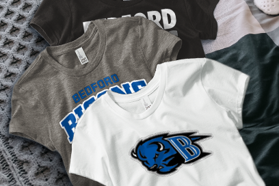 BEDFORD HIGH SCHOOL BISONS Tees (Option 1) Banner