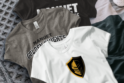 NANUET HIGH SCHOOL GOLDEN KNIGHTS Tees (Option 1) Banner