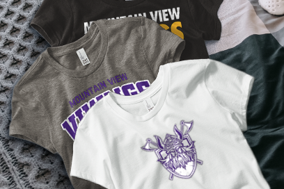 MOUNTAIN VIEW HIGH SCHOOL VIKINGS Tees (Option 1) Banner