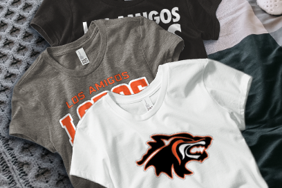 LOS AMIGOS HIGH SCHOOL LOBOS Tees (Option 1) Banner