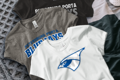 PETERSBURG PORTA HIGH SCHOOL BLUEJAYS Tees (Option 1) Banner