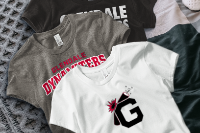 GLENDALE HIGH SCHOOL DYNAMITERS Tees (Option 1) Banner