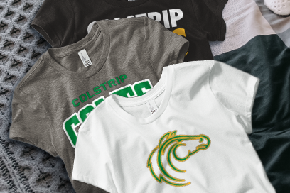 COLSTRIP HIGH SCHOOL COLTS Tees (Option 1) Banner