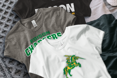 EDISON HIGH SCHOOL CHARGERS Tees (Option 1) Banner