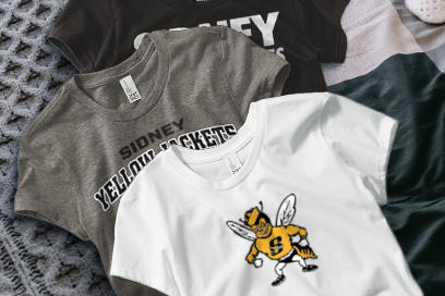 SIDNEY HIGH SCHOOL YELLOW JACKETS Tees (Option 1) Banner